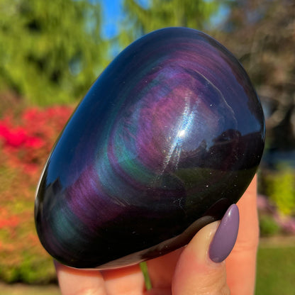 Rainbow Obsidian Palm Stone